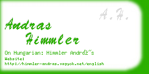 andras himmler business card